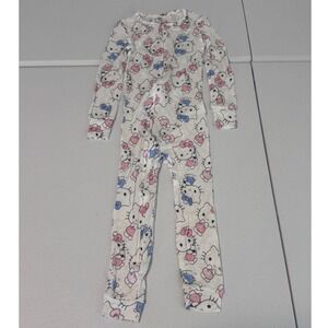 Hello Kitty Sanrio Girls 4T Viscose‎ Spandex Zipper Pajama Sleeper Romper L3